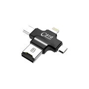 Generic 4 In 1 USB Otg Tf Micro Sd Card Reader 45*45millimeter - Black / White | 4in1 OTG