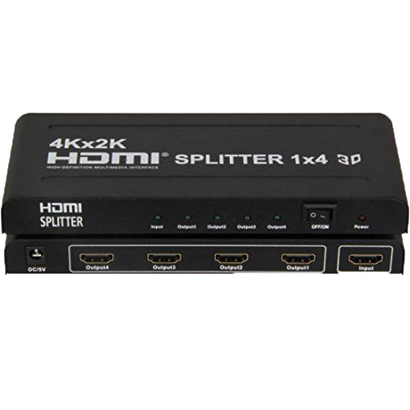 HDMI Splitter 1x4 UHD 4K 3D